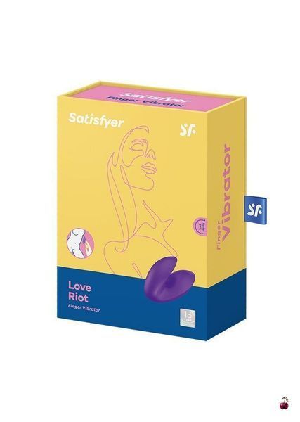 Насадка на палець Satisfyer Love Riot, фіолетова SO7789 фото