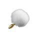 Анальна пробка у вигляді хвоста кролика Upko Rabbit Fur Bunny Tail Small Butt Plug з кролячого хутра U64231 фото 7