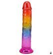 Фалоімітатор Doc Johnson Crystal Jellies 7 Inch Classic Dong Rainbow SX4447 фото