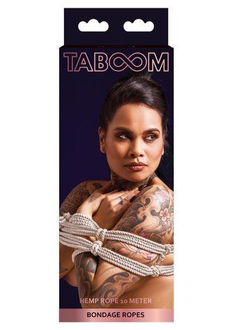 Аксесуари BDSM Taboom Bondage Rope, 10 м, бежева, поліпропілен T17253 фото