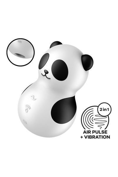 Вібратор Satisfyer Pocket Panda з повітряними імпульсами, силіконовий SAT360631 фото