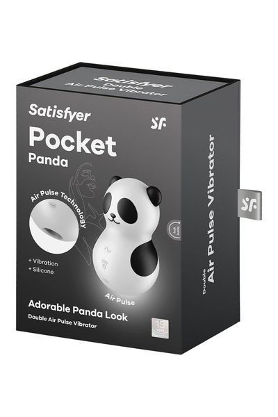Вібратор Satisfyer Pocket Panda з повітряними імпульсами, силіконовий SAT360631 фото