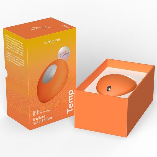Кліторальний вібратор We-Vibe Temp Tangerine з функцією нагрівання та охолодження, помаранчевий SNHS1SGA фото