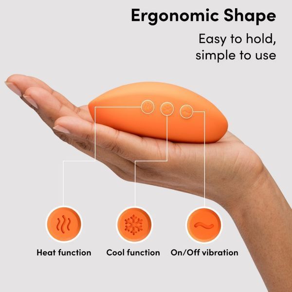 Кліторальний вібратор We-Vibe Temp Tangerine з функцією нагрівання та охолодження, помаранчевий SNHS1SGA фото