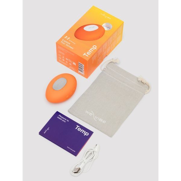 Кліторальний вібратор We-Vibe Temp Tangerine з функцією нагрівання та охолодження, помаранчевий SNHS1SGA фото