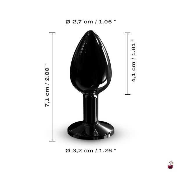 Анальна пробка Dorcel Diamond Plug Black S SO7808 фото