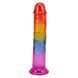 Фалоімітатор Doc Johnson Crystal Jellies 7 Inch Classic Dong Rainbow SX4447 фото 2