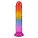 Фалоімітатор Doc Johnson Crystal Jellies 7 Inch Classic Dong Rainbow SX4447 фото 4