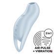 Вакуумний стимулятор клітора Satisfyer Pocket Pro 1, блакитний SX0574 фото
