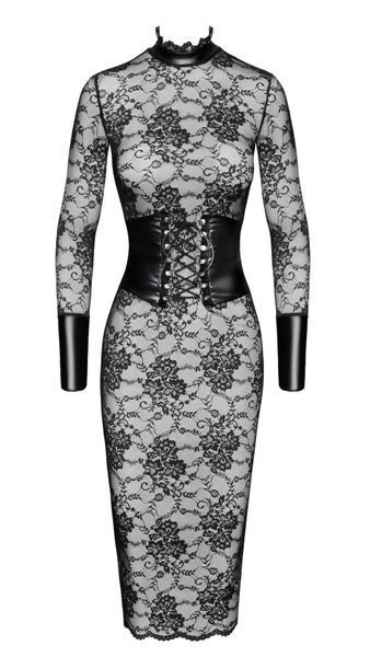 Еротична жіноча білизна Noir Handmade F375 Noirelle мереживна корсетна сукня міді SX4115 фото