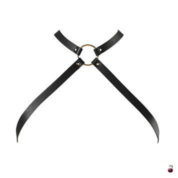 Портупея Bijoux Indiscrets Maze Cross Chest Harness, чорна SO6635 фото