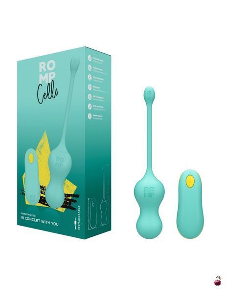 Romp Cello Light Teal Віброяйце стимуляція точки G SO8734 фото