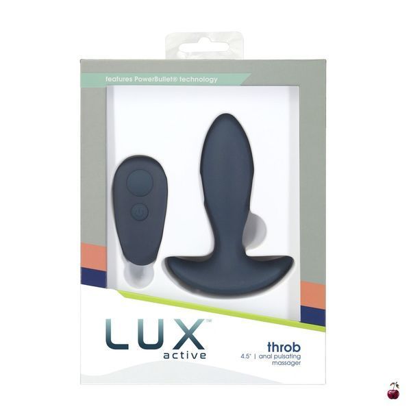 Анальна пробка з пульсацією Lux Active Throb 4.5" Anal Pulsating Massager, силікон SO5571 фото