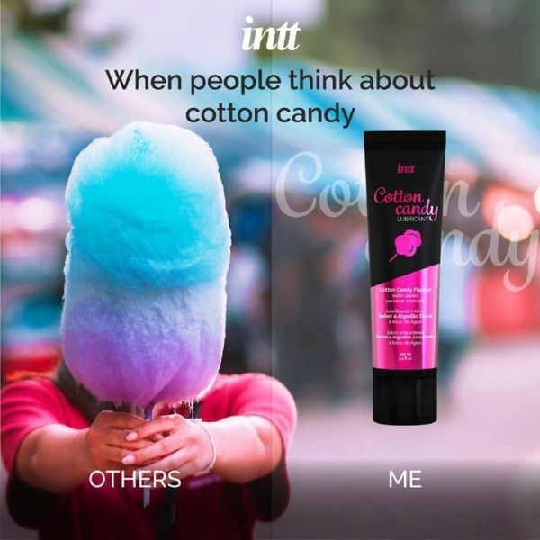 Оральний лубрикант Intt Cotton Candy, 100 мл IN15455 фото