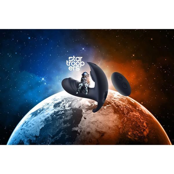 Анатомічний масажер простати з вібрацією Dream Toys Startroopers, синій, 12,5 см DT22142 фото