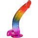 Фалоімітатор Doc Johnson Crystal Jellies 9.5 Inch - Rainbow SX4433 фото 2