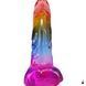 Фалоімітатор Doc Johnson Crystal Jellies 9.5 Inch - Rainbow SX4433 фото 5