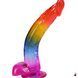 Фалоімітатор Doc Johnson Crystal Jellies 9.5 Inch - Rainbow SX4433 фото 1