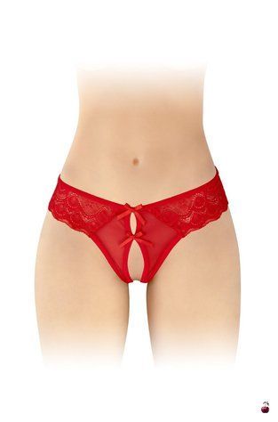 Еротична жіноча білизна Fashion Secret Alicia Red, стрінгі SX2620 фото