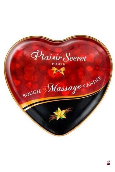 Розпродаж! Масажна свічка-серце Plaisirs Secrets Vanilla (35 мл) SO1865-R фото