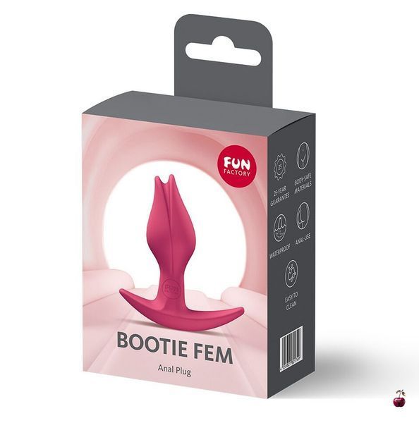 Анальна пробка Fun Factory BOOTIE FEM Raspberry, медичний силікон SX3694 фото