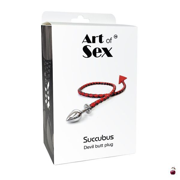 Металева анальна пробка L Succubus, чорний/золото, Art of Sex SO9984 фото