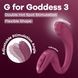 Вагінально-кліторальний вібратор Satisfyer G for Goddess 3 Wine Red SX3831 фото 7