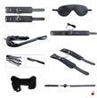 Набір аксесуарів BDSM Alive Secret Desires Black Kit