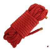 Мотузка для шибарі LOCKINK SEVANDA Shibari Practice Rope, нейлон+бавовна, червона SX0879 фото