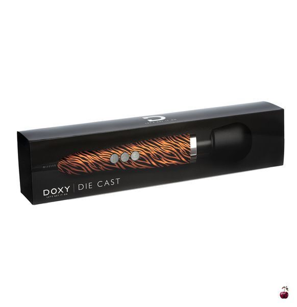 Вібромасажер DOXY Die Cast TIGER, металевий корпус, живлення 220В SO8018 фото
