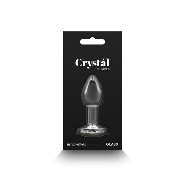 Анальна іграшка NS Novelties Crystal - Desires - Rainbow Gem - Small, скло SX4354 фото