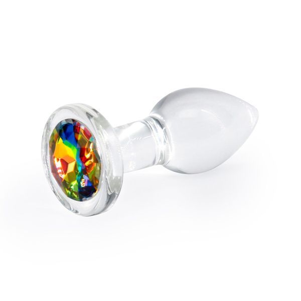 Анальна іграшка NS Novelties Crystal - Desires - Rainbow Gem - Small, скло SX4354 фото