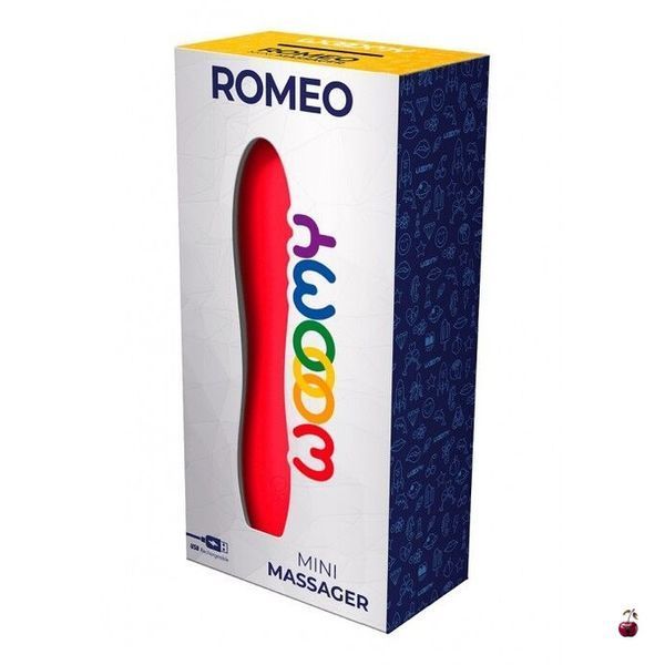 Мінівібратор Wooomy Romeo, потужний, 10 режимів роботи SO7406 фото