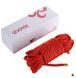 Мотузка для шибарі LOCKINK SEVANDA Shibari Practice Rope, нейлон+бавовна, червона SX0879 фото 2