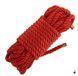 Мотузка для шибарі LOCKINK SEVANDA Shibari Practice Rope, нейлон+бавовна, червона SX0879 фото 1