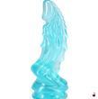 Фалоімітатор Doc Johnson Crystal Jellies Invader Dong 8.5 Inch Teal SX4436 фото