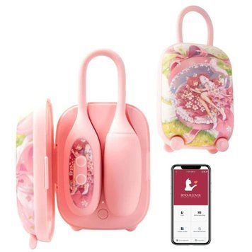 Віброяйце та вакуумний стимулятор для клітора 2в1 BeYourLover Magic Suitcase у зарядному кейсі 390582/VX357D фото