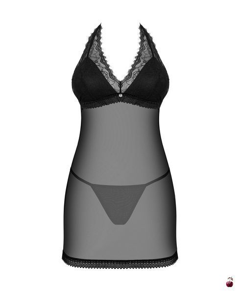 Комплект білизни Obsessive Medilla chemise & thong SO9053 фото