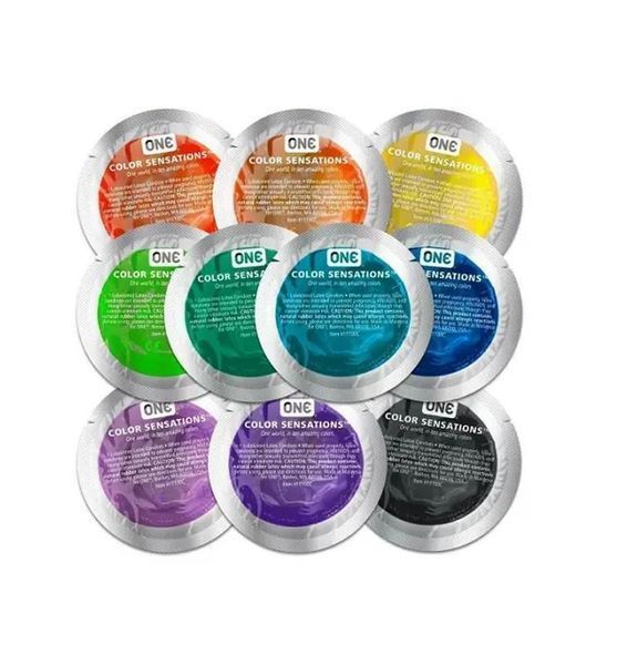 Презервативи латексні One Color Sensation з силіконовим мастилом 202163-6 фото
