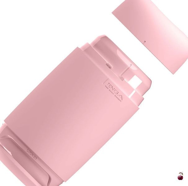 Мастурбатор TENGA PUFFY Strawberry Pink, ультрам'який еластомер, наскрізний SX1329 фото