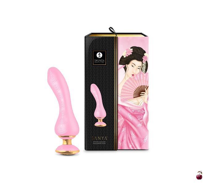 Вібратор Shunga Sanya Light Pink, гнучкий SO6904 фото