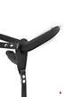 Fetish Tentation Vibrating Strap-On Double Dildo, Black, подвійний
