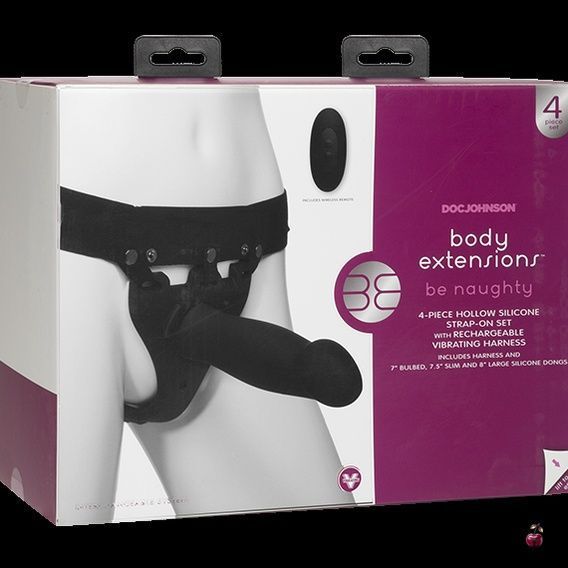 Страпон Doc Johnson BE Naughty Black SO2793 фото