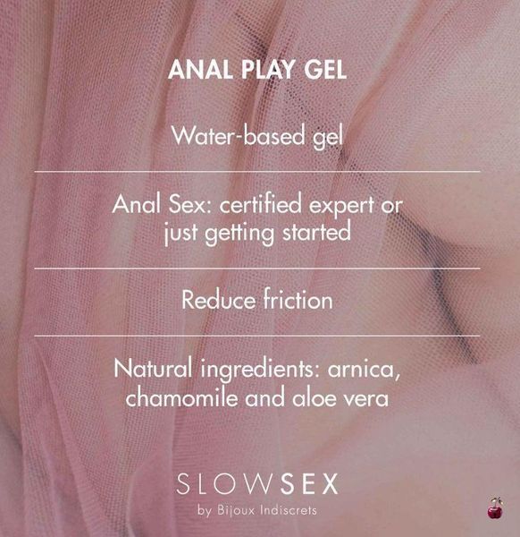 Анальний лубрикант Bijoux Indiscrets Slow Sex, 30 мл B0322 фото