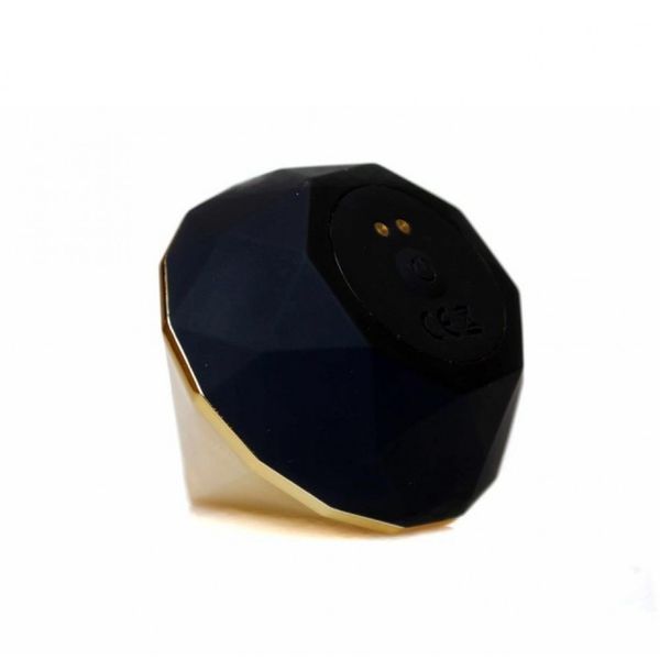 Вакуумний стимулятор клітора Diamond Air Massager, золотий BS77002 фото
