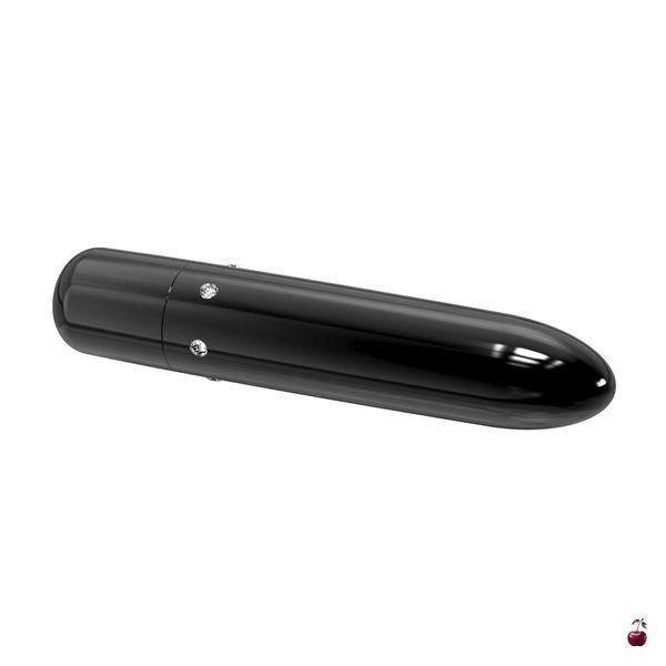 Вібратор PowerBullet Pretty Point Rechargeable Bullet Black з ABS-пластику SO5564 фото