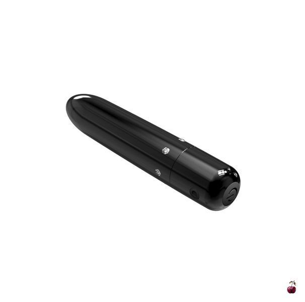 Вібратор PowerBullet Pretty Point Rechargeable Bullet Black з ABS-пластику SO5564 фото