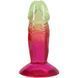 Фалоімітатор Doc Johnson Crystal Jellies - 4.5 Inch Classic Dong - Rainbow, силікон SX4488 фото 5