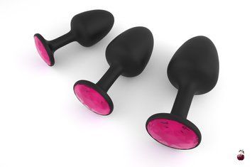 Анальна пробка Dorcel Geisha Plug Ruby M з вібрацією MD1236 фото