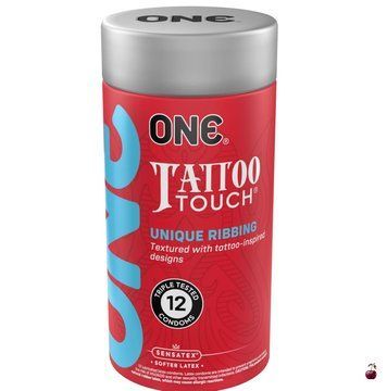 Презервативи ONE Tattoo Touch, 12 шт SX0790 фото